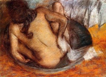 Edgar Degas : Nude in a Tub